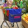 Trolley Bags, 4 Pcs Sac Courses pour Le Panier, Capacité de Charge Jusqu'à 10kg, Durable à Utiliser (Jaune; Vert; Rouge; Bleu) #5