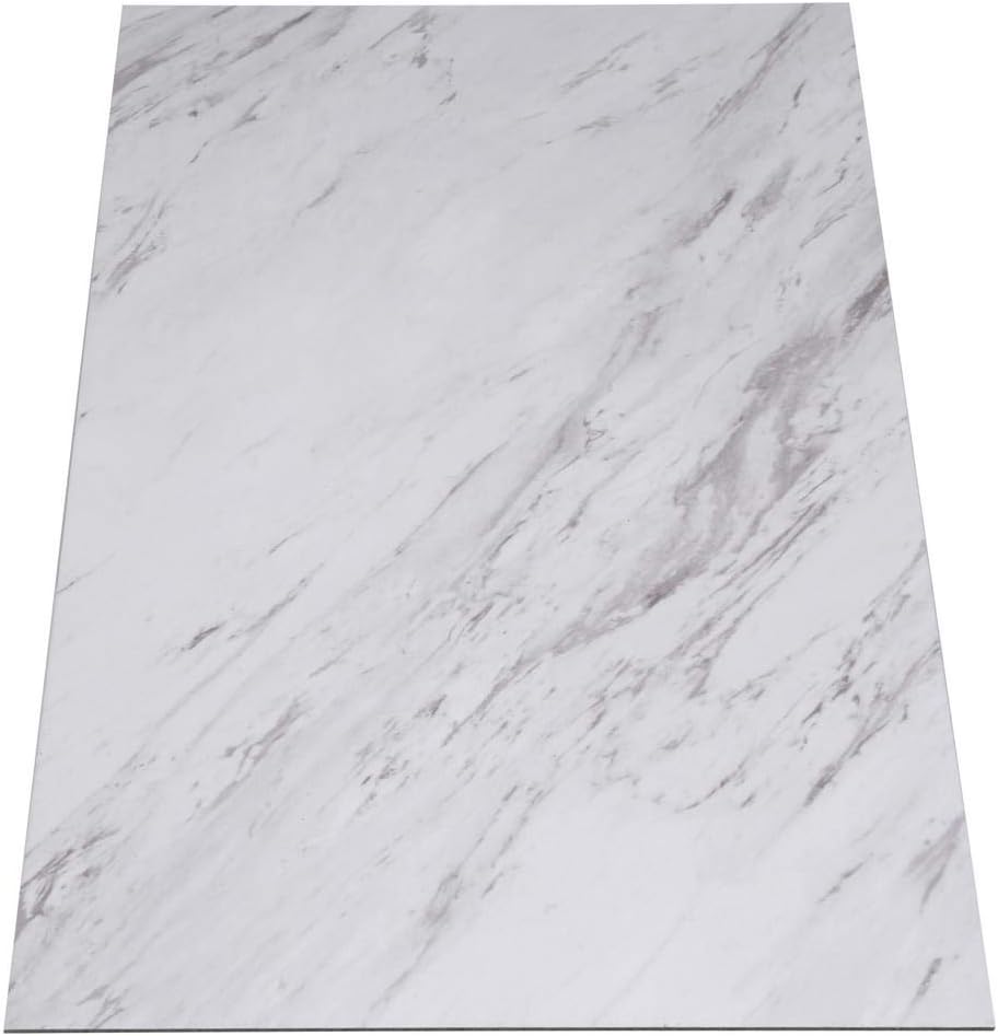 TrafficMASTER Model # SS1212 12 in. x 24 in. Peel and Stick Carrara Marble Vinyl Tile (20 sq. ft. / case)