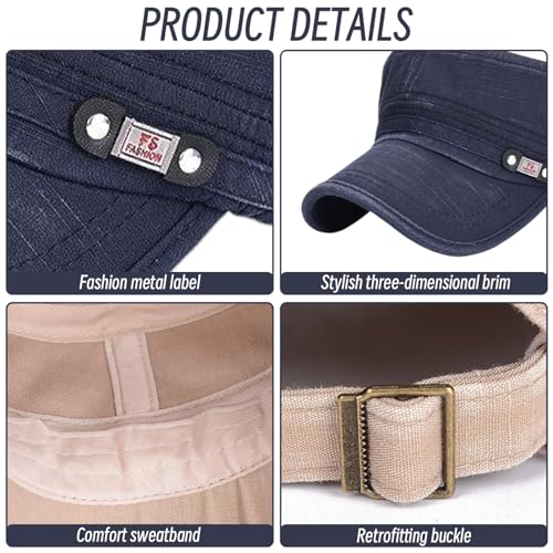 Flat Cap for Men, Newsboy Hats for Men Flat Cap Cotton Adjustable Breathable Driving Hunting Hat for, Newsboy hat, Mens Dress Hats, Mens4