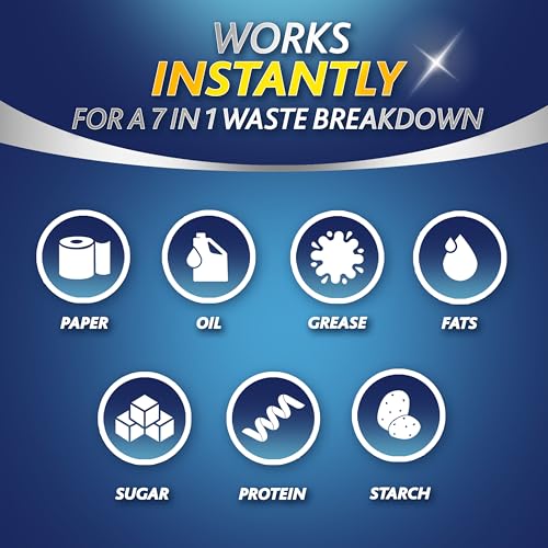 RID-X Septic Tank Treatment Enzymes, 8 Month Supply Powder (8 Packs x 1 Month Supply), 78.4oz