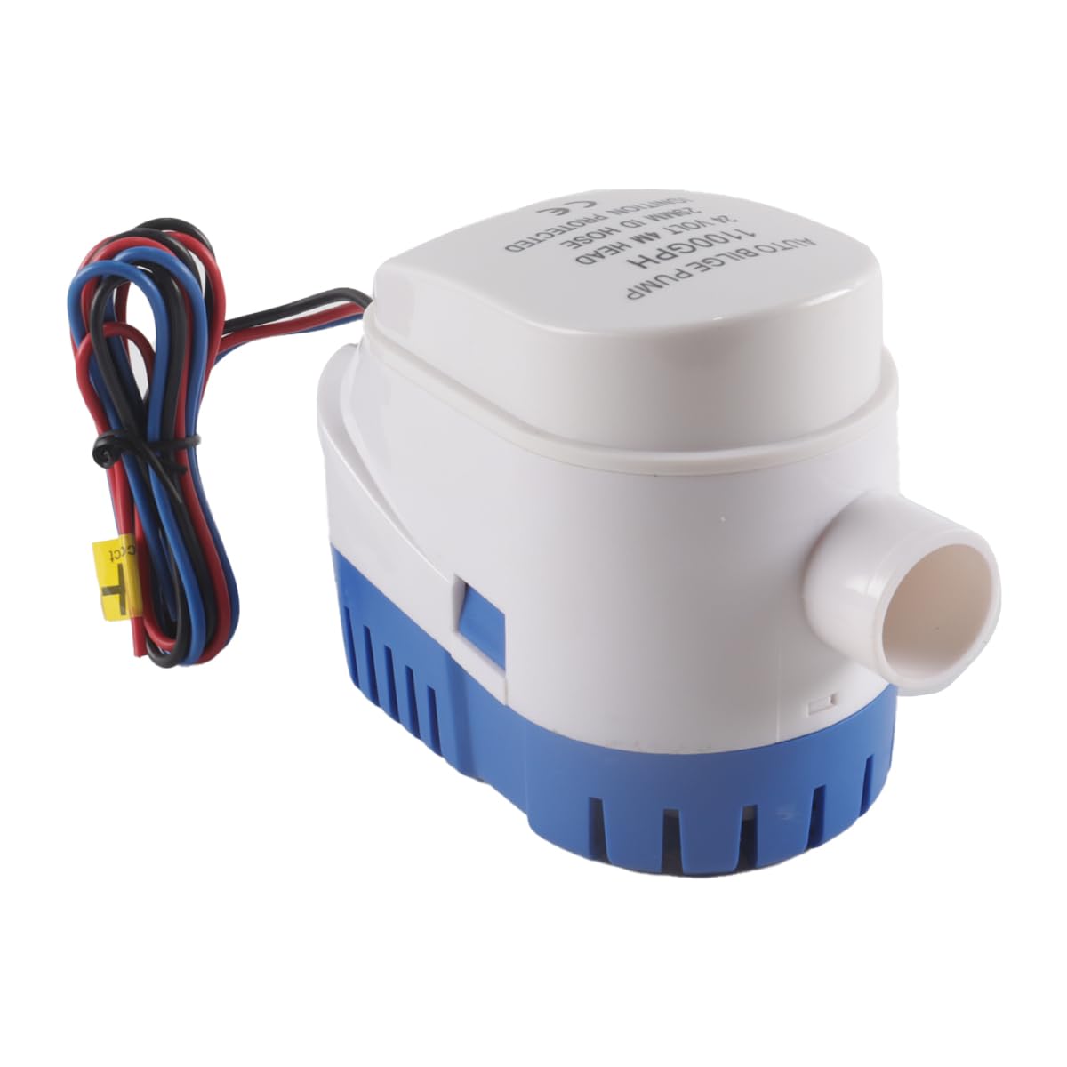 Bomba de achique para yates, G1100-02, 24 V, autocebante, sumergible, automática, miniatura para aguas residuales, de alto caudal, para yates, barcos de pesca y autocaravanas.