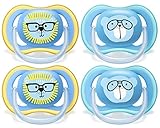 Philips AVENT Ultra Air Pacifier 18+ Months, SCF349/44, Blue, (Pack of 4)