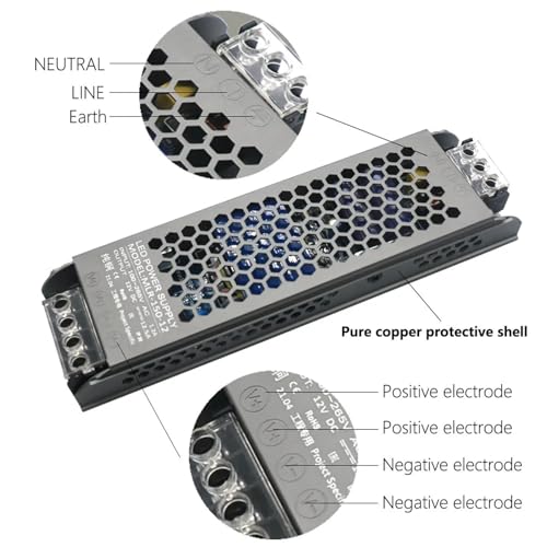 Transformateur LED 12V 100W compact pour intégration invisible - 4