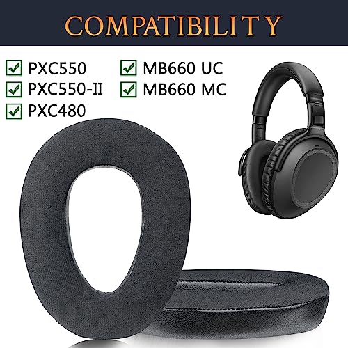 SOULWIT Cooling Gel Professional Earpads Replacement for Sennheiser PXC480, PXC550, PXC 550-II, MB660 UC, MB 660 MC - Image 2