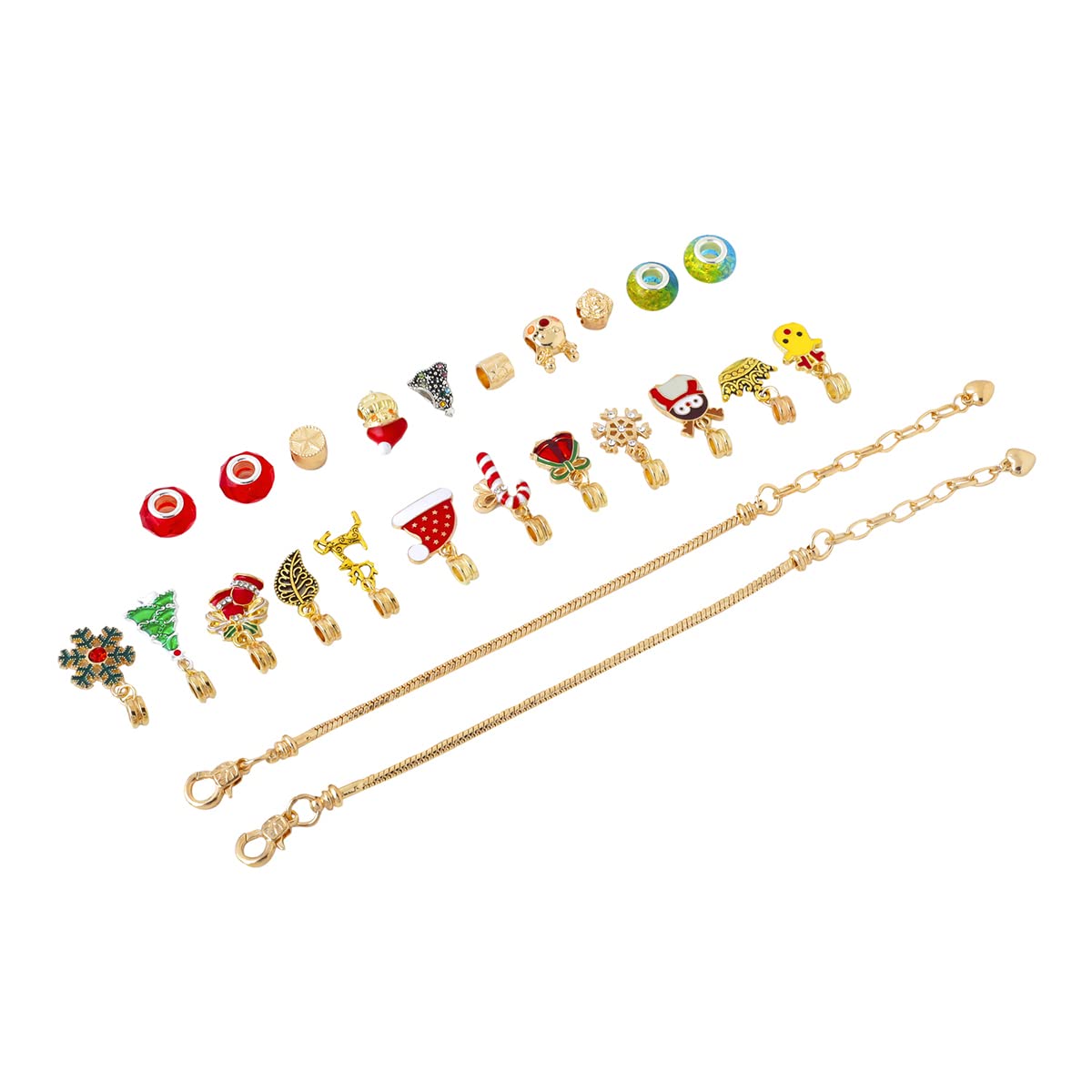 Melbees by Yellow Chimes Jewellery for Girls and Kids Charm Bracelet Making Kit for Girls DIY Christmas Themed Bracelet for Girls Bracelet Jewelry Making Kit for Girls Birthday Gift for Girls. 3
