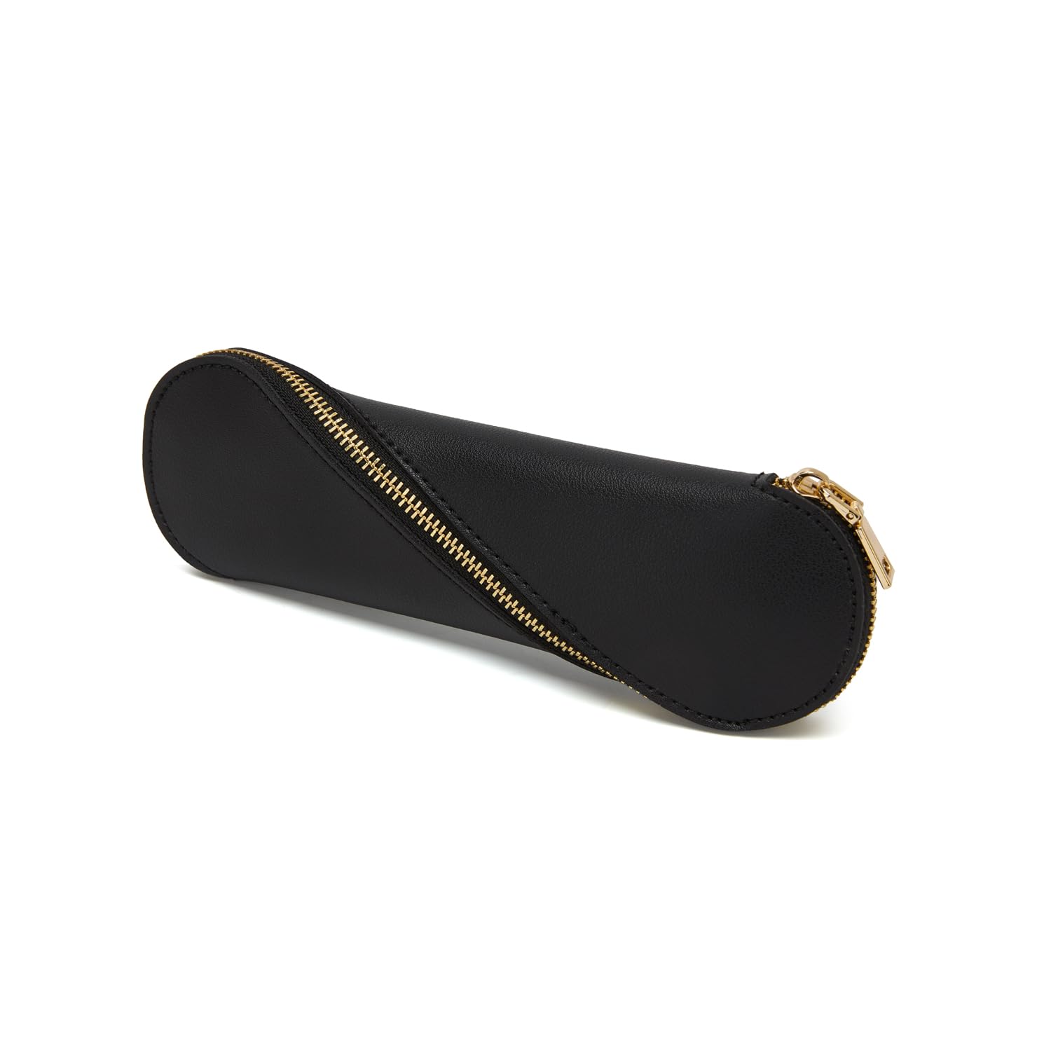 YONBEN Pencil Case Lightweight and Cute Pencil Pouch Slim and Stylish (Black,Polyurethane (PU)) — image 1