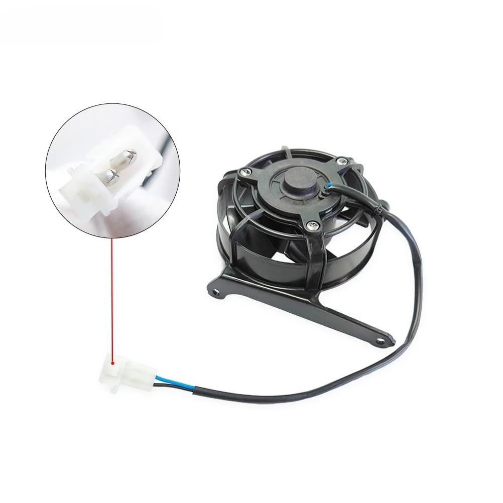 Conjunto del ventilador Ventilador de radiador para motocicleta 58435041000, compatible con HUSQVARNA compatible con KTM 2017-2023