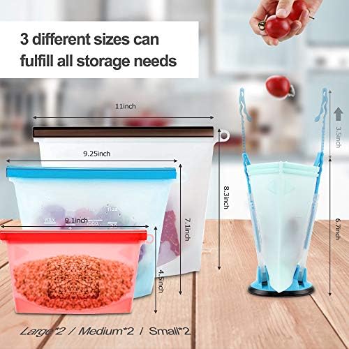 Reusable Silicone Food Storage Bags