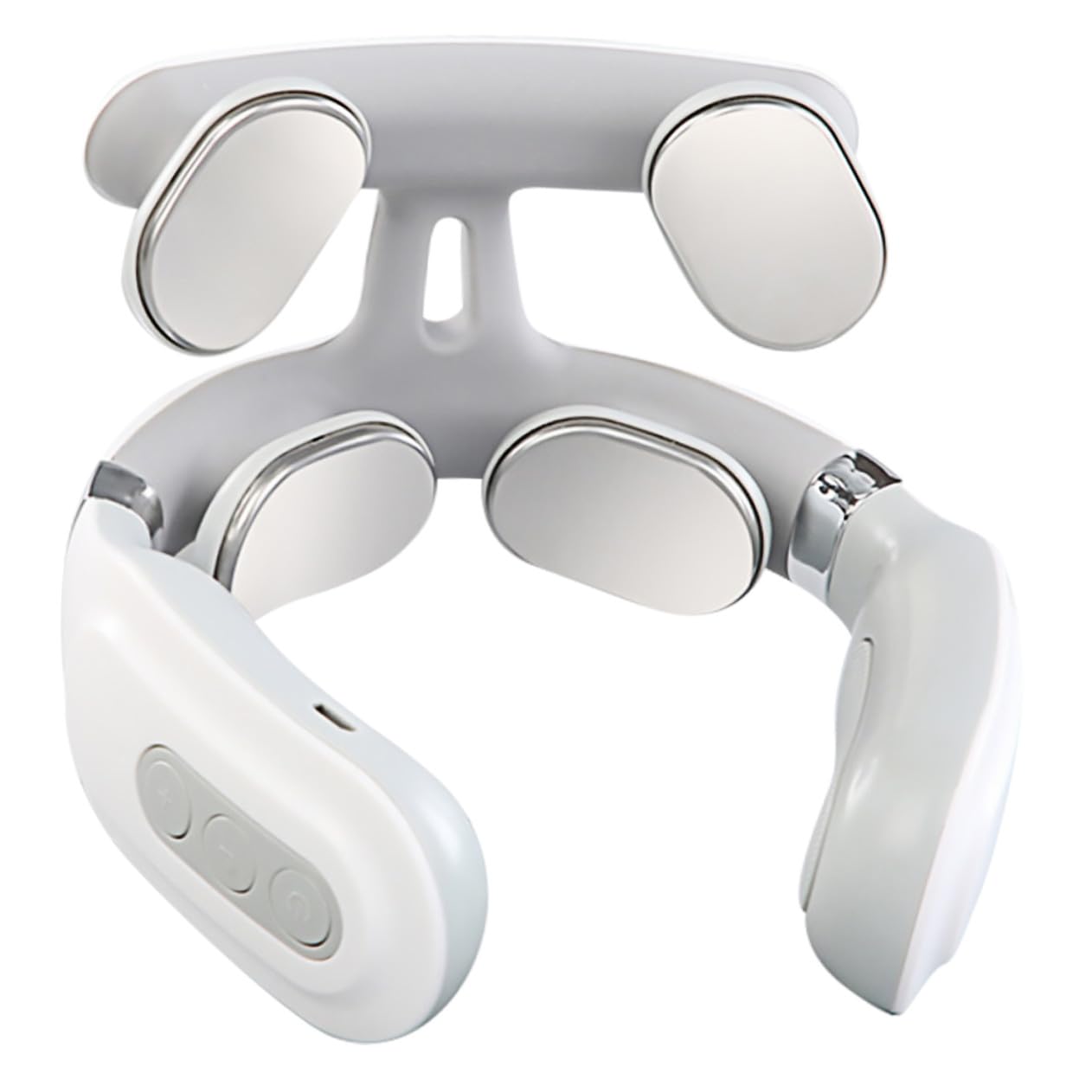 Toyvian Appareil de massage électrique de la nuque avec température constante - Compresse à chaud - Arrêt automatique - Design ergonomique pour soulager les douleurs au cou et aux épaules - Sans fil
