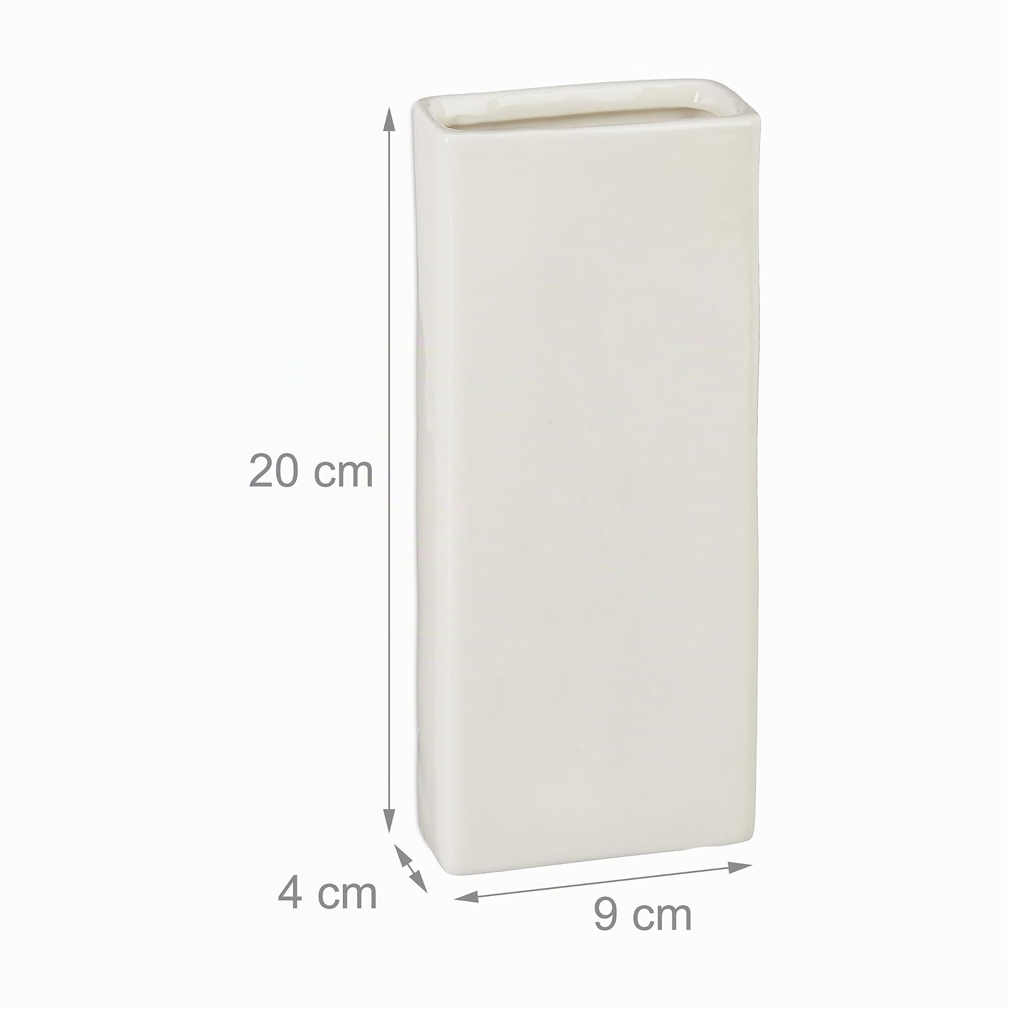 Relaxdays Umidificatore da Termosifone, Set da 6 Contenitore d'Acqua per Riscaldamento, da Appendere, in Ceramica, Crema