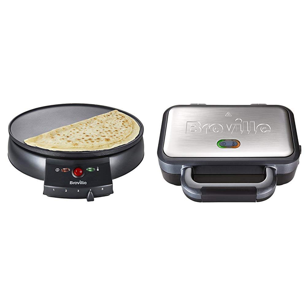 Buy Breville VTP130 Traditional Crepe Maker, 12Inch, Black & VST041