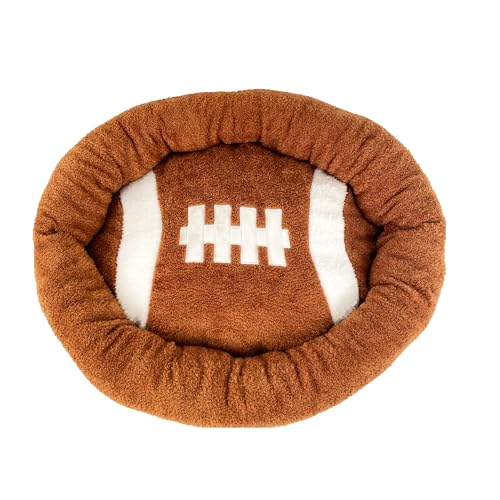 Tonbo Soft Plush Small Cute And Cozy Football Dog Cat Bed cover