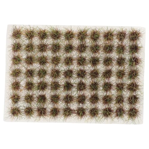 NESTINGHO 70個地形模型用静電草 色あせ防止 軽量持ち運び可 リアル質感のミニチュア草簇 フェアリーガーデン装飾や道ジオラマ 戦場模型に