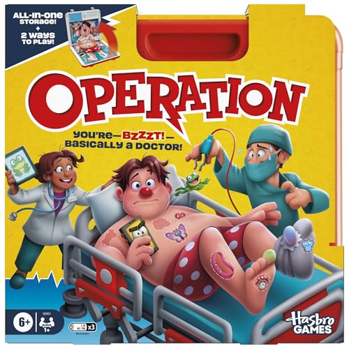 Operation Electronic Board Game with All-in-One Carrying Case – English Version