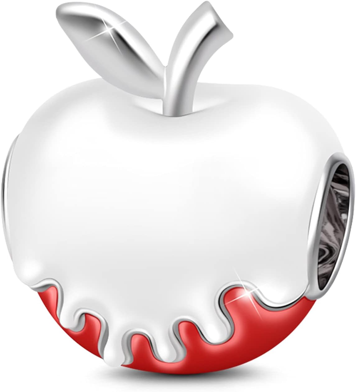 GNOCE Red Apple Charms for Bracelet 925 Sterling Silver Skull Christmas Bead Charms Fit all Bracelets/Necklace Gift for Women - Image 8