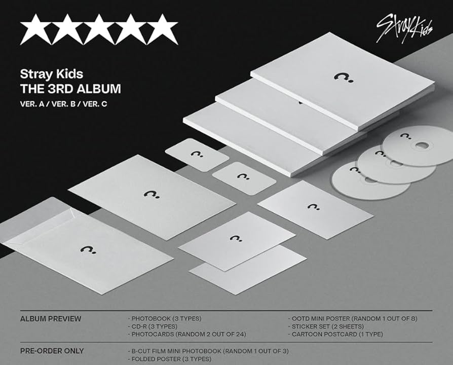 Amazon.com: Stray Kids 5-STAR 3rd Full Album 3Ver SET : Home