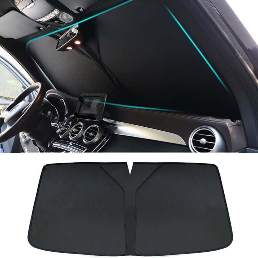 Car Windshield Sunshade for TOYOTA Yaris 2007-2011, Interior Sun Heat Protection Shade Front Window Sunshade Foldable Keep Cooler