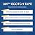 3M 2090 ScotchBlue Painters Tape - 0.5 in. x 180 ft. Masking Tape Roll for Medium Adhesion. Painting Wall Preparation