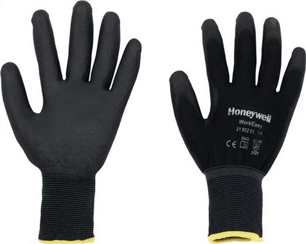 Honeywell 2100251-09 Workeasy PU-Allzweckhandschuhe, Schwarz, feine Handhabung in trockener Umgebung, EN 388 3121, Größe 9 (Packung mit 10 Paar) bei Günstiger Preis