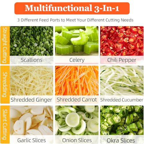 Cortadora automática de vegetales 110W acero inoxidable miniatura 7