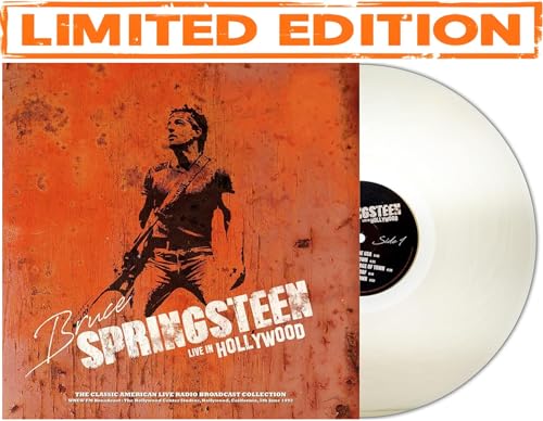 Bruce Springsteen Records BRUCE SPRINGSTEEN - LIVE IN HOLLYWOOD 1992 / LIMITED EDITION (ORANE CLEAR VINYL)
