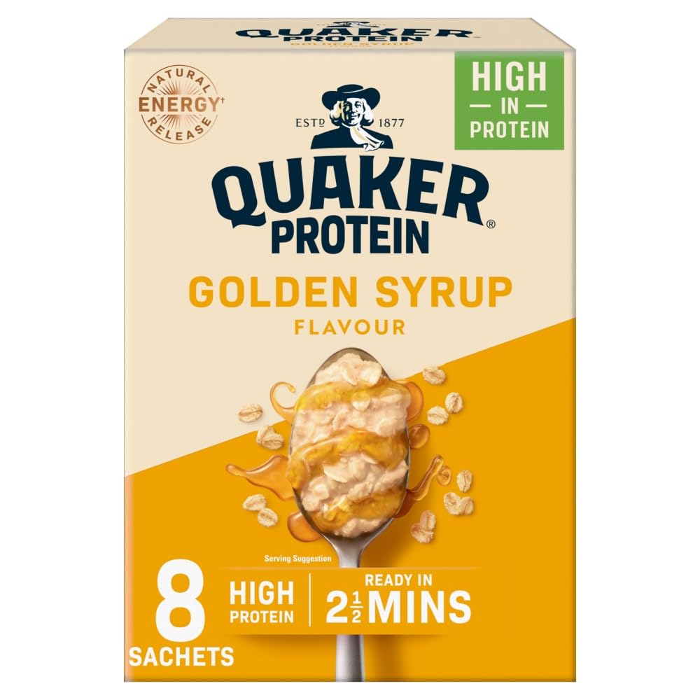 Oat So Simple Protein Golden Syrup Porridge, 8x43 g