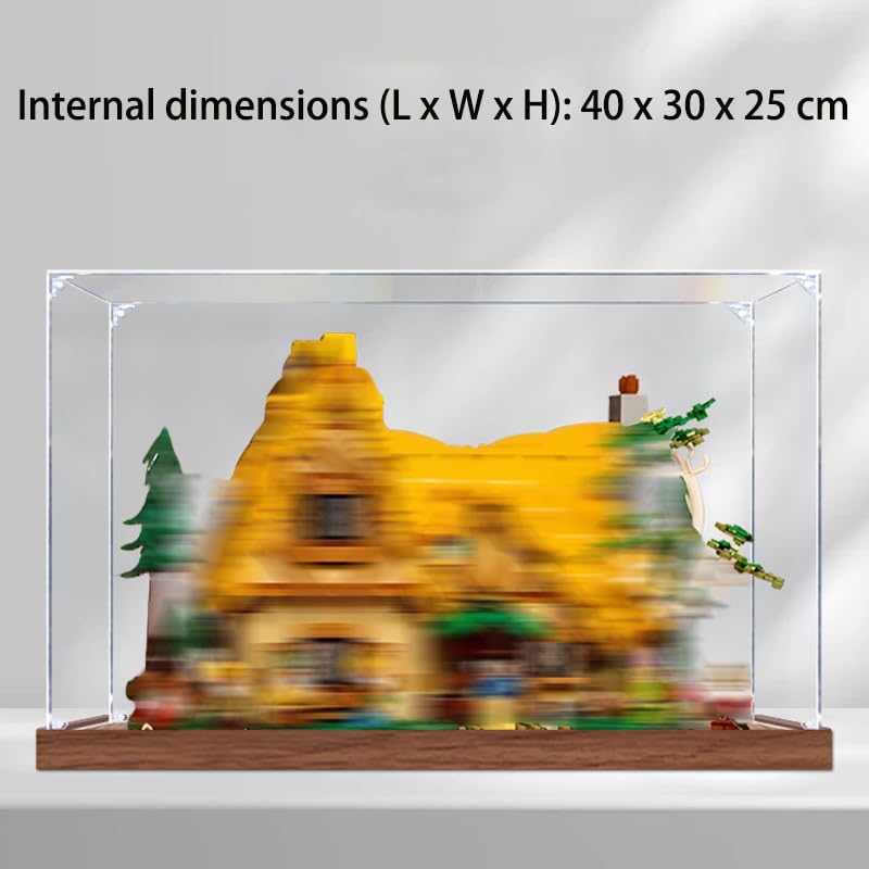 Vitrina acrilica para LEGO 43242 con madera premium y maxima nitidez 2