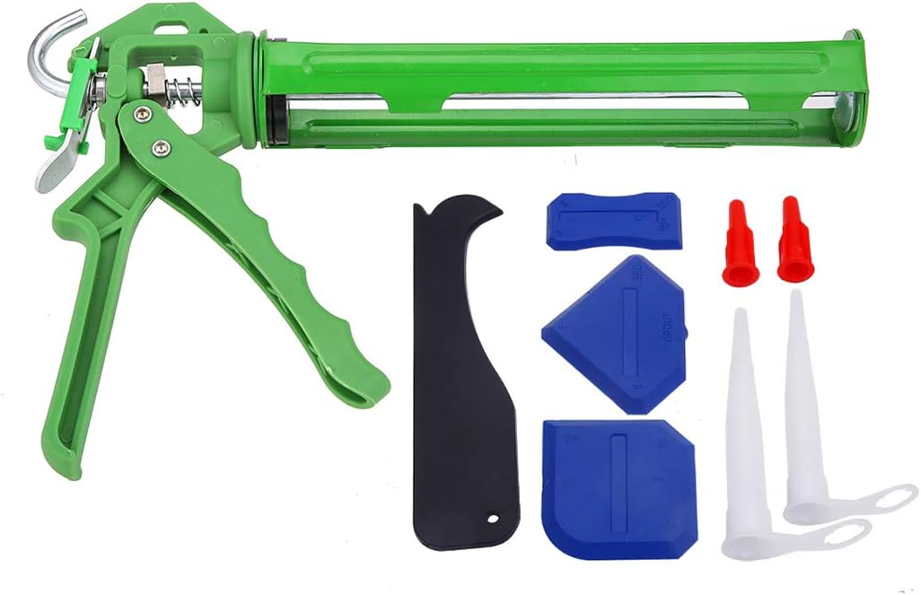 DAFEIKE Silicone Caulking Gun 10 oz Sealant Caulk Gun with Caulking