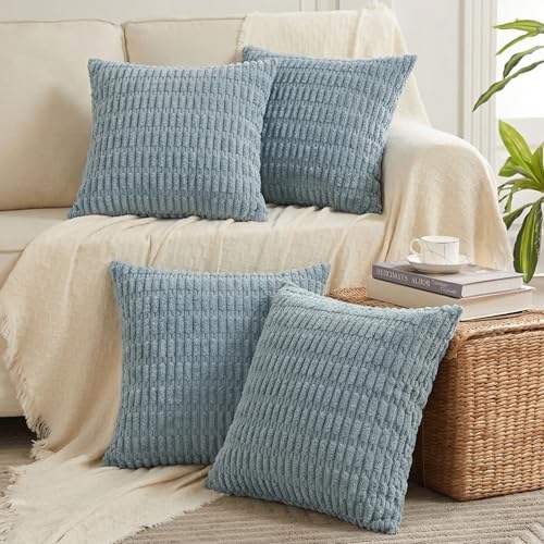 Fancy Homi 4 Packs Decorative Throw Pillow Covers for Living