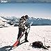 Sklon Ski Strap and Pole Carrier | Avoid The Struggle and Effortlessly Transport Your Ski Gear Everywhere You Go | Features Cushioned Shoulder Sling | Great for Families - Men, Women and Kids - Orange