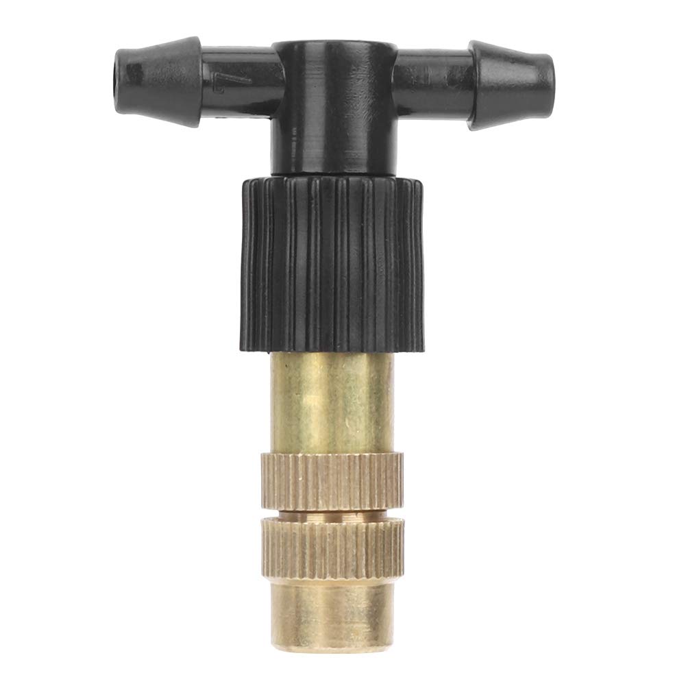 Jerliflyer 10pcs Spray Adjustable Flow Irrigation Drippers, Garden Sprinkler drip Mister Heads with 3 Tee Misting Drip Kit