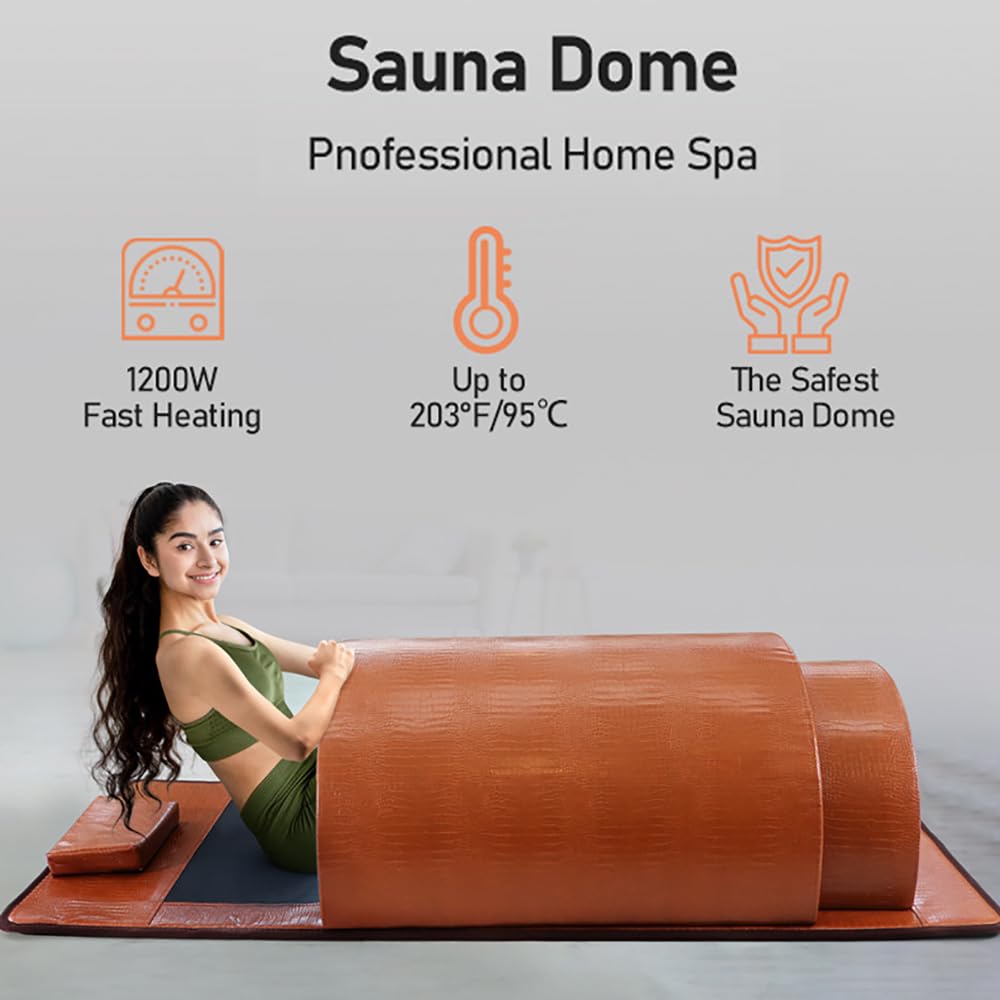 Sauna Domo profesional para relajación y nutrición de la piel, sauna de vapor con calor de 95 °C para la circulación sanguínea y antienvejecimiento, adecuada para uso doméstico y de salón