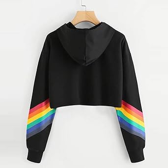 Samojoy Cropped Hoodie for Women Teen 