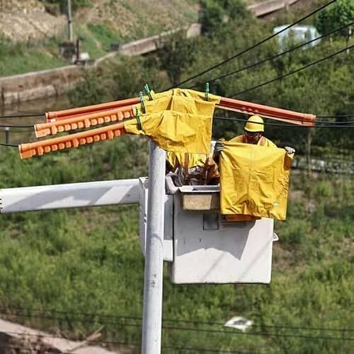 Sicherheits-Arbeitsmatte Gelbe Hochspannungs-Isolierdecke for Elektriker, kommerzielle elektrische Sicherheitsausrüstung, Isolierwerkzeuge(10kv,600X800mm/1.96X2.62ft)