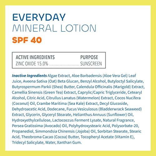 Image of Seaweed Bath Co. Everyday Mineral SPF 40 Broad Spectrum Sunscreen Lotion, 3.4 Ounce, Sustainably Harvested Seaweed, Sea Kale, Prebiotics (Pack of 2)