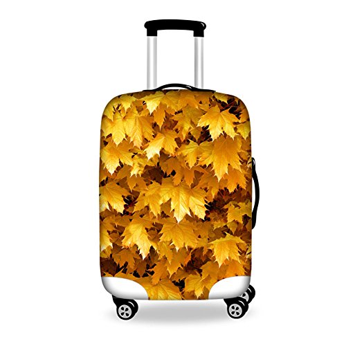 HUGS IDEA Cubierta antipolvo para maleta de 18 a 30 pulgadas, Hojas de arce, M (22'-26' cover)