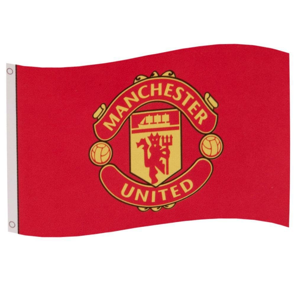 Manchester United Fc Man Utd Core Crest Flag 5 X 3