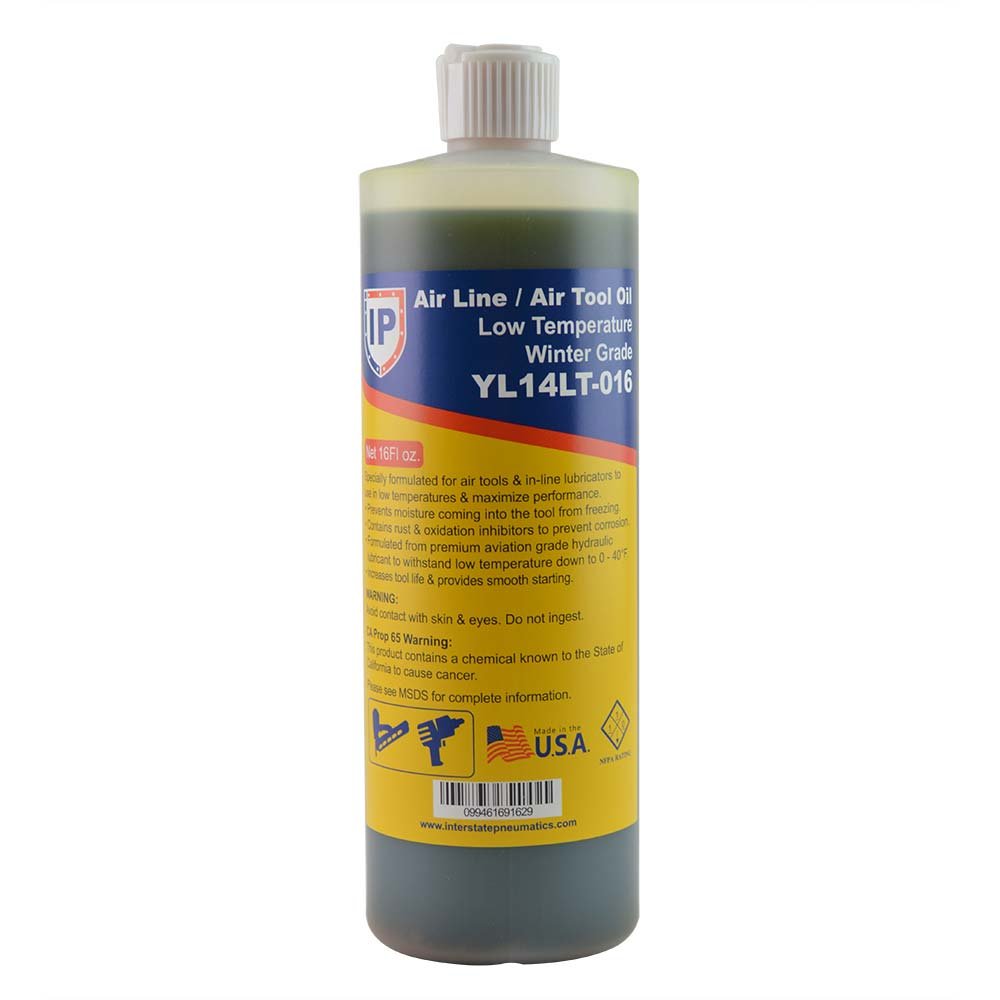 Interstate Pneumatics YL14LT-016 Winter-Grade Low Temperature Air Tool Oil - 16 Oz.