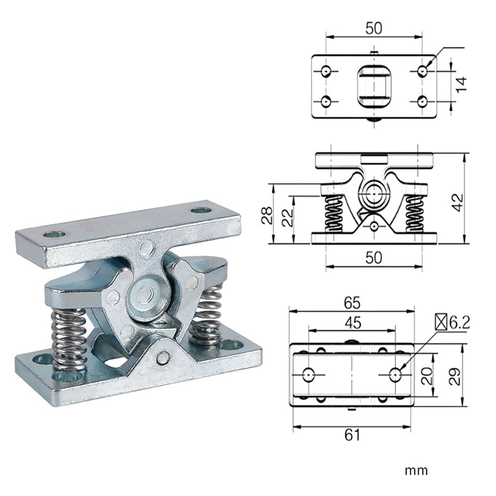 Retenedor de Puerta Catch Aleación de Zinc Acero Inoxidable Clip de Puerta Tope de Puerta para Caravana Autocaravanas y Barco Clip de Puerta Aleación de Zinc Acero Inoxidable
