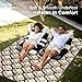 OLANLY Reversible Outdoor Rug 5x8 ft Clearance, Waterproof Outdoor Plastic Straw Rug with Interlacing Pattern, RV Mat for Patio, Camping, Balcony, Deck, Backyard, Black & Beige
