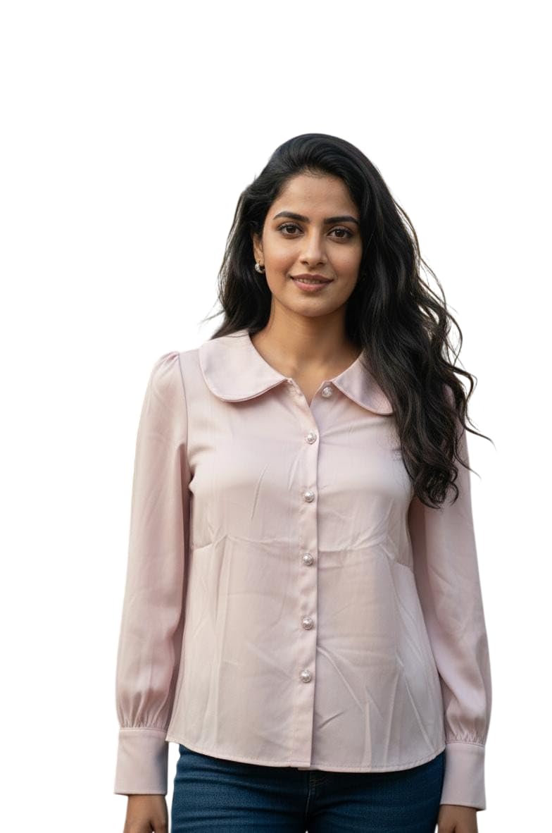 Women Sweater for Winter Imported Satin Fabric Stylish Office, Casual Top Sweaters for Women Winter Blush Pink-image-30
