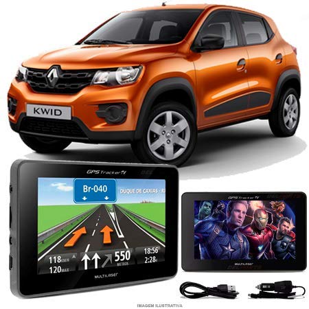 Navegador Gps Automotivo RENAULT KWID Tela 4,3 Touch Voz C/TV FM Oferta
