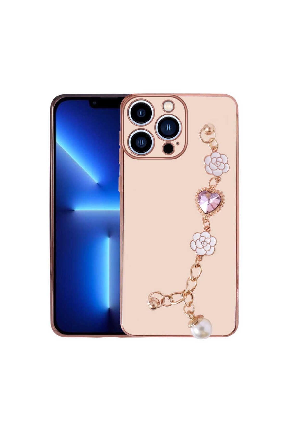 Zore Apple ile uyumlu iPhone 12 Pro Max Kılıf El Tutamaçlı Kamera Korumalı Zore Taka Silikon Kapak Pembe