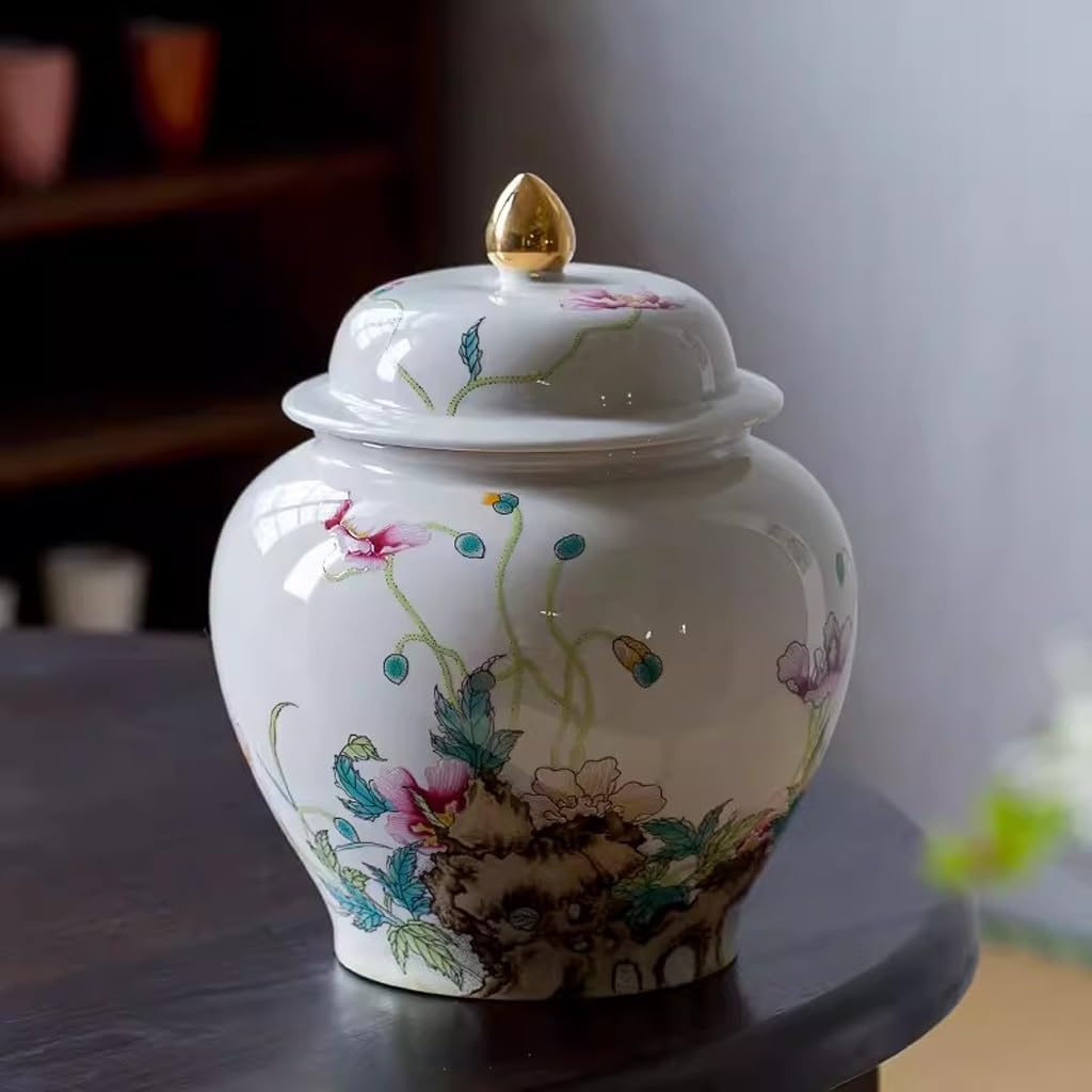 XYNSNDB Pojemniki kuchenne Pojemnik ceramiczny na herbatę Pojemnik na herbatę o bardzo dużej pojemności Pojemnik na herbatę chińską Sober do serwowania mielonej kawy, herbaty, cukru, soli i nie tylko