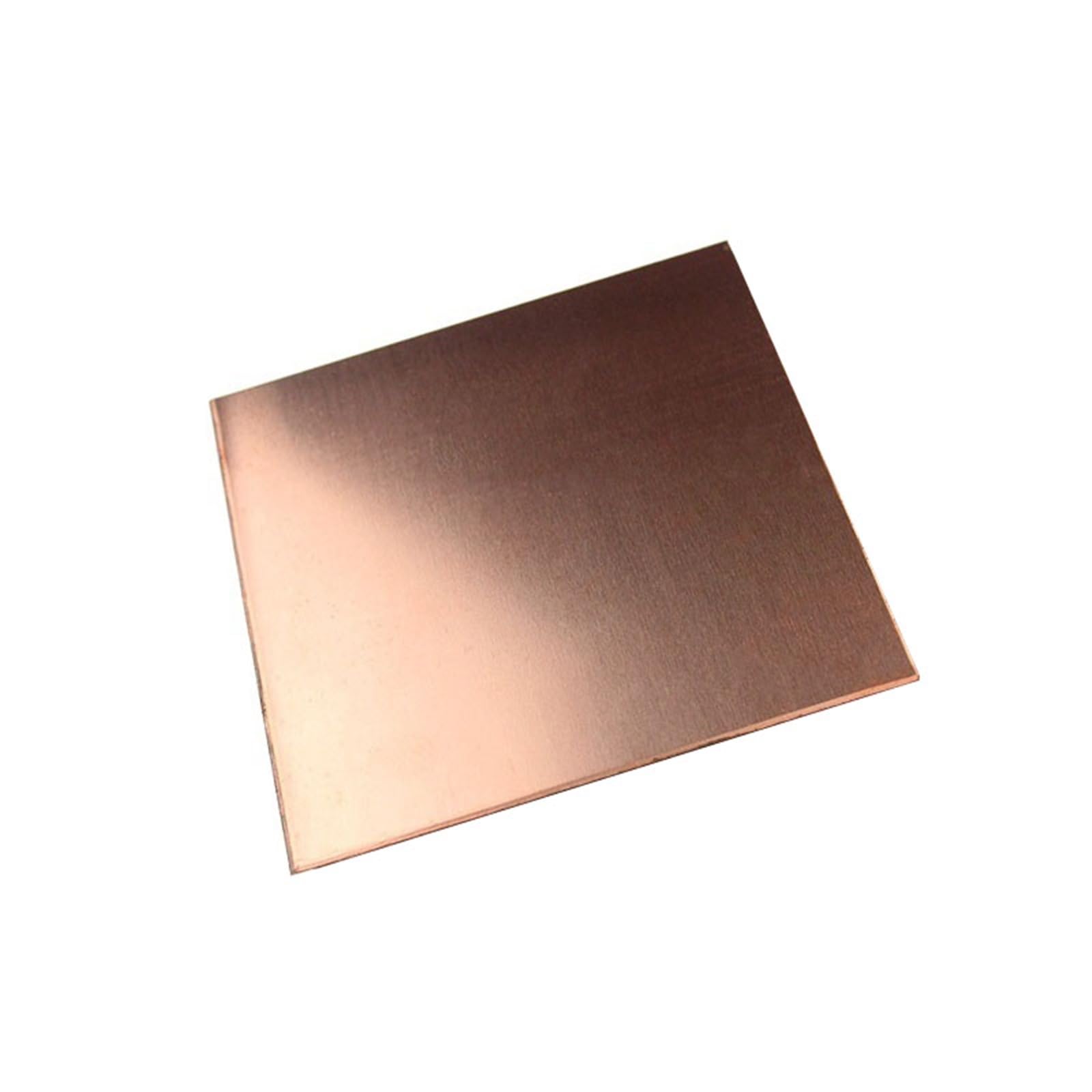 100x100 Mm T2 Kupferplatte – Reines Kupferblech, 0,5-6 Mm Dicke Wählbar, Leitfähig, Wärmeleitend & Korrosionsbeständig