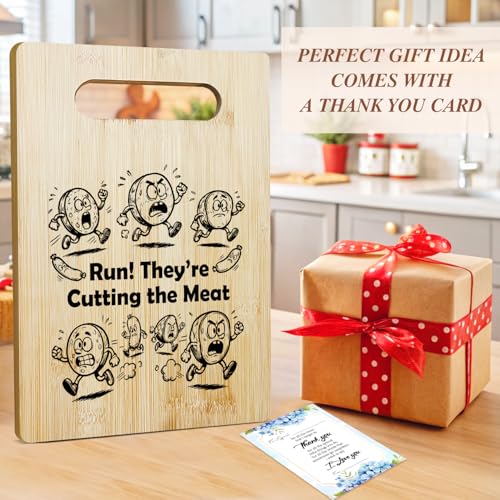 Tabla para cortar rectangular de bambú con mango miniatura 5