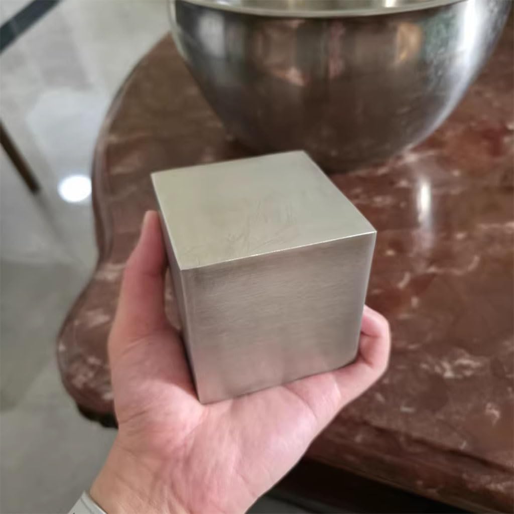 Fermacarte cubo in acciaio inossidabile 304, blocco quadrato solido lucido, resistente all'erosione, design durevole, perfetto per ufficio o decorazione domestica, dimensioni 45 x 45 x 45 mm
