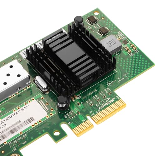 Image of Vogzone 10Gb PCI-E NIC Network Card for Intel X520-DA1 / E10G42BTDA,100MbE /1GbE /10GbE Single SFP+ Port, with Intel 82599EN Chip,10GbE PCI Express 2.0 X4 Ethernet Adapter Support Windows /Linux /VMware