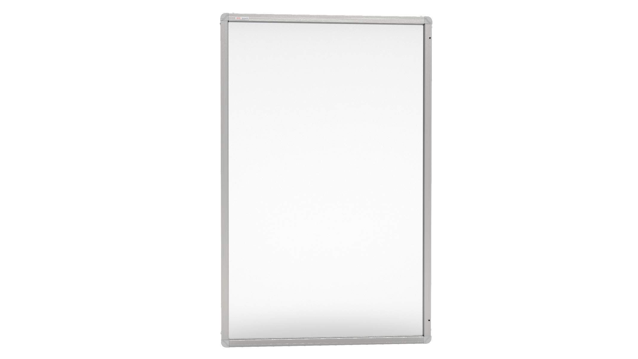 ALLboards Schaukasten Weiß Magnetisch mit Aluminiumrahmen 120x90cm Magnetkasten Magnetische Informationstafel, Trocken Abwischbare Oberfläche Acrylglas