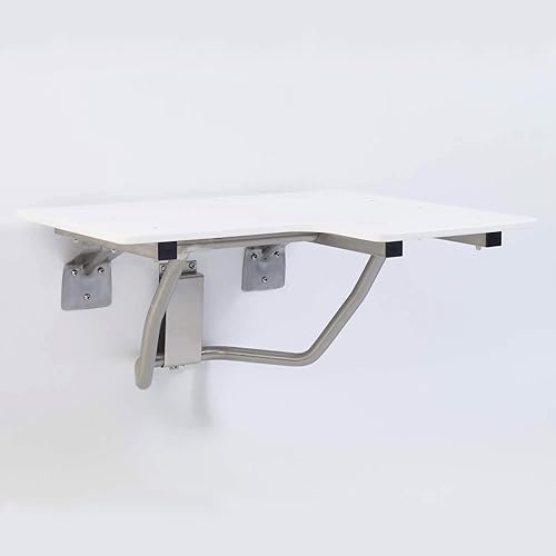 Asiento de ducha plegable de acero inoxidable tipo 304, banco de montaje en pared ADA, seguridad de baño para personas mayores con discapacidades,